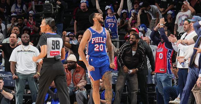 球探体育比分网-佩恩32+10创生涯新高!杰罗姆26+8 费城主场逆转灰熊